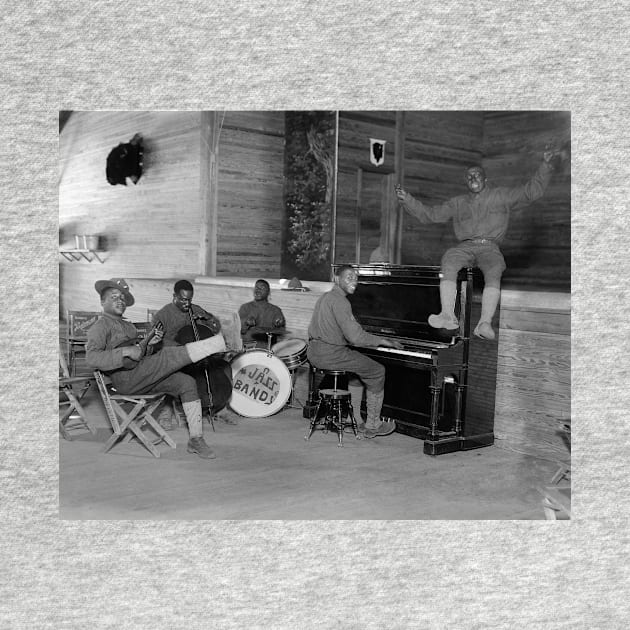 Army Jazz Band, 1918. Vintage Photo by historyphoto